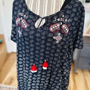 Lane Bryant embroidered hassle top, size 18-20, new without tags